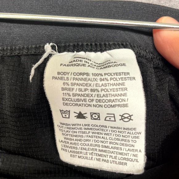 Nike Dri-Fit Running Shorts Women's Medium Olive Green Black Pockets Drawstring - Picture 5 of 10